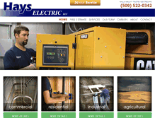Tablet Screenshot of hayselectric.com